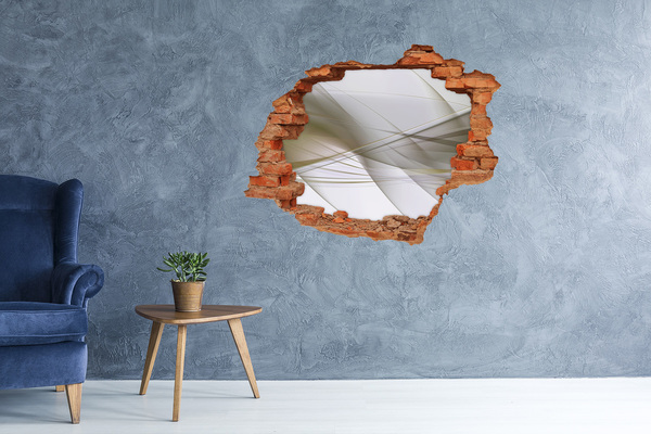 Autocolant gaură 3D abstracțiune