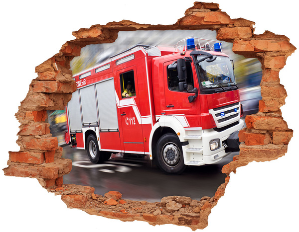 Autocolant autoadeziv gaură Mașină de pompieri