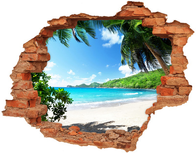 Autocolant autoadeziv gaură plaja Seychelles