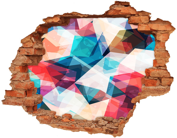 Autocolant autoadeziv gaură Lumea cristalină colorată