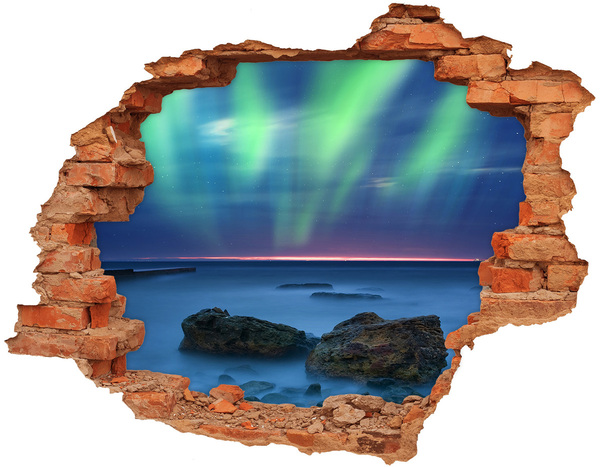 Autocolant autoadeziv gaură Aurora boreala