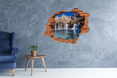 Autocolant 3D gaura cu priveliște Cascada în munți