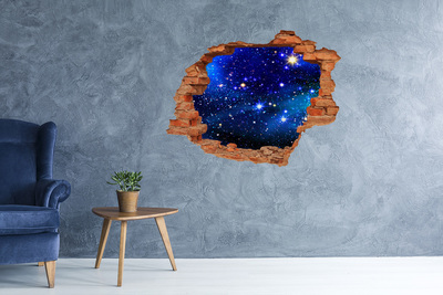 Autocolant de perete gaură 3D Cer înstelat