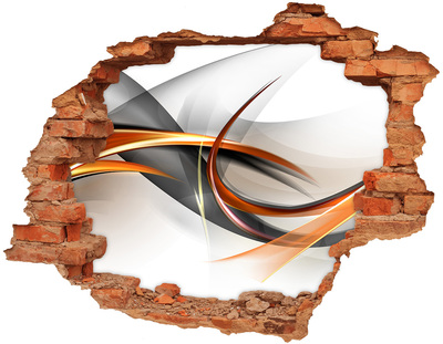 Autocolant un zid spart cu priveliște Scurgere de culoare abstractă