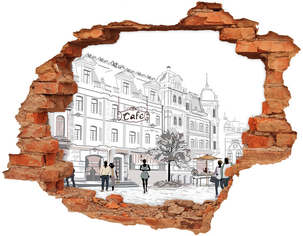 Autocolant autoadeziv gaură Cafenea în stil european