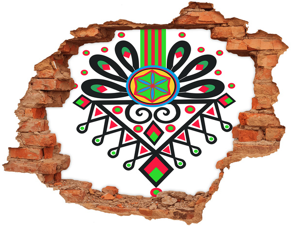 Autocolant gaură 3D Model popular colorat