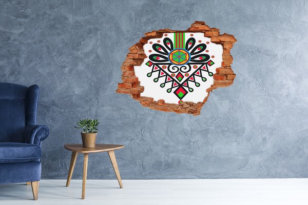 Autocolant gaură 3D Model popular colorat