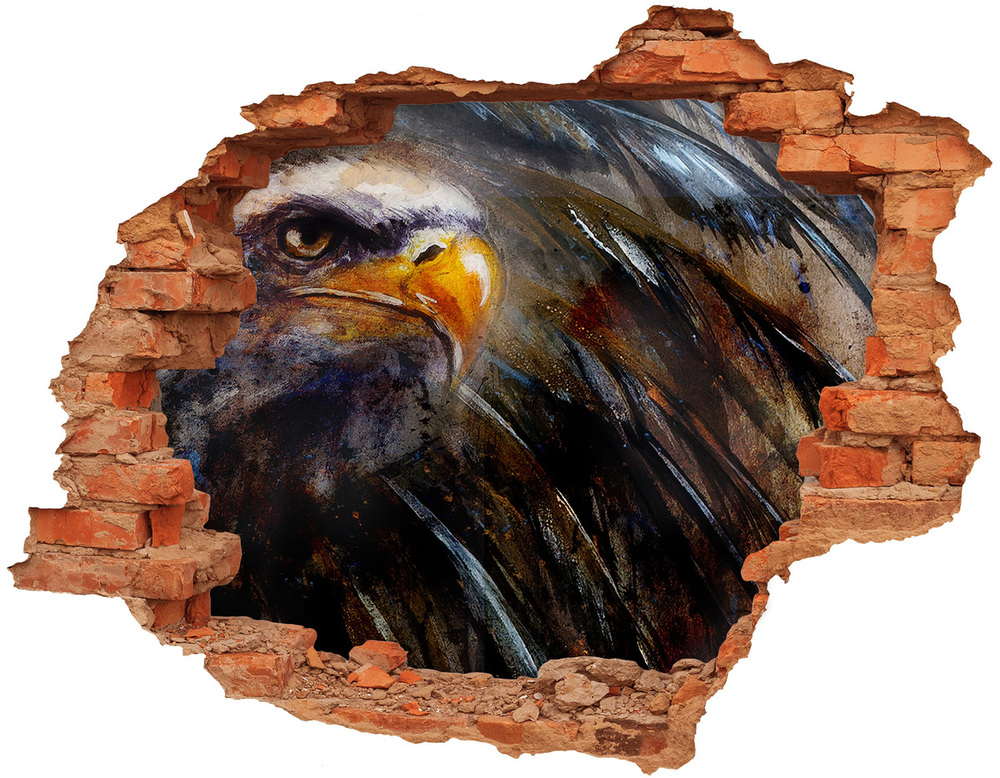 Fototapet un zid spart cu priveliște Vultur