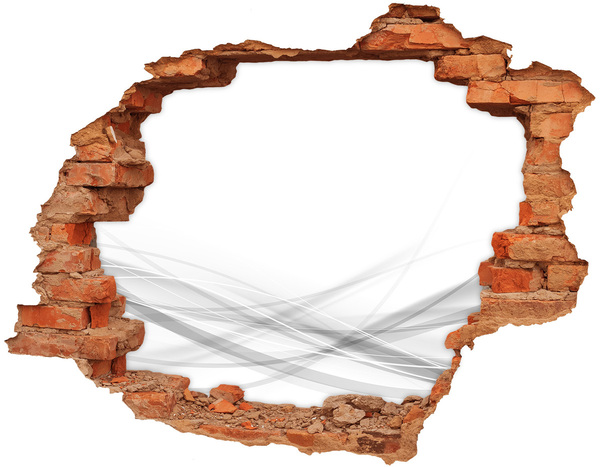 Autocolant autoadeziv gaură Un perete distrus cu vedere la spațiu