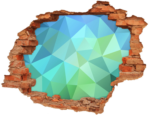 Fototapet un zid spart cu priveliște Gaură virtuală în perete