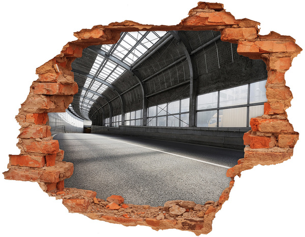 Autocolant gaură 3D Farmecul urban din spatele găurii