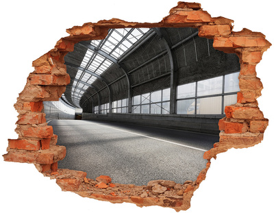 Autocolant gaură 3D Farmecul urban din spatele găurii