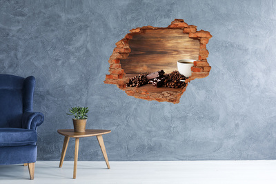 Autocolant autoadeziv gaură Colț de cafea cu ciocolată