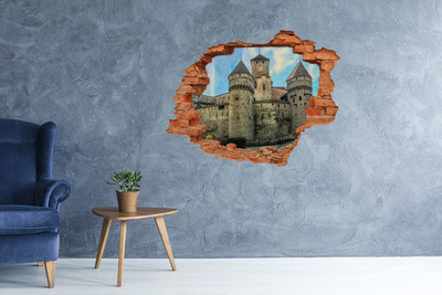 Fototapet 3D gaură în perete Un castel în ruine