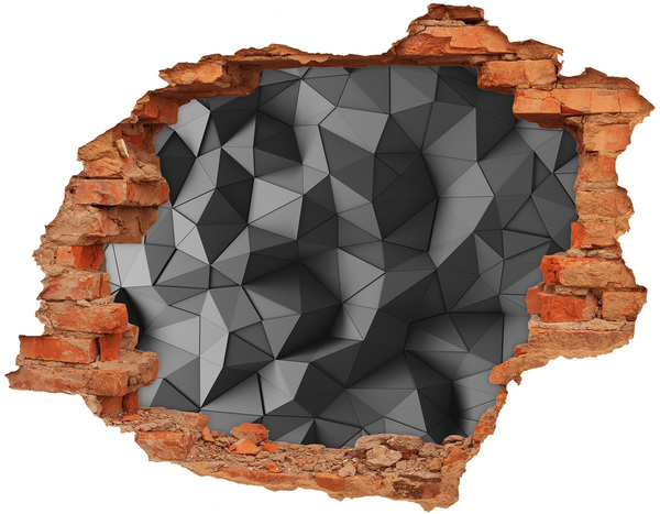 Fototapet un zid spart cu priveliște abstract 3D