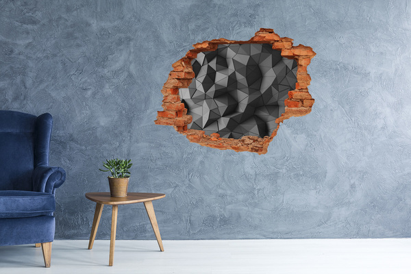 Fototapet un zid spart cu priveliște abstract 3D