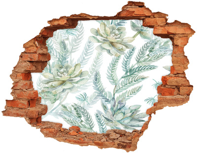 Autocolant autoadeziv gaură O oază verde în beton