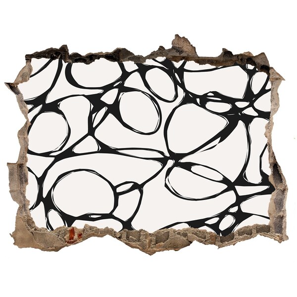 Autocolant autoadeziv gaură Modele abstracte pe perete