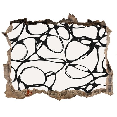 Autocolant autoadeziv gaură Modele abstracte pe perete