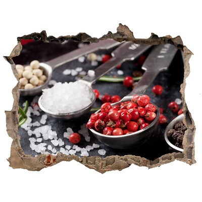 Autocolant 3D gaura cu priveliște Paradisul condimentelor