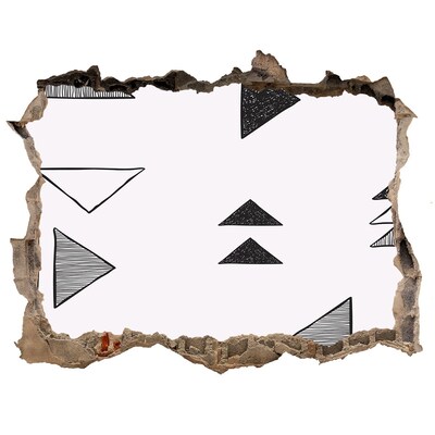 Autocolant autoadeziv gaură Modele geometrice pe perete