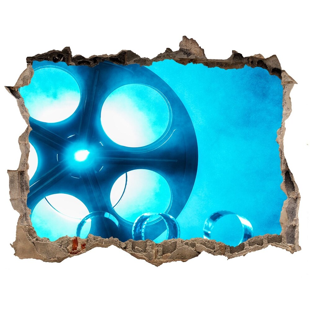 Fototapet 3D gaură în perete Tambur