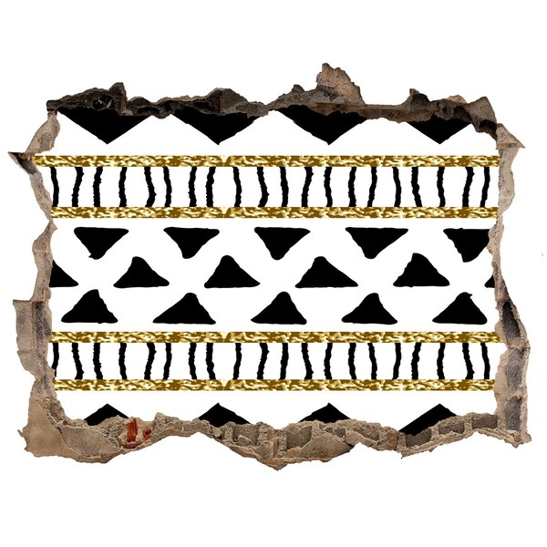 Autocolant gaură 3D Gaură stilizată în perete