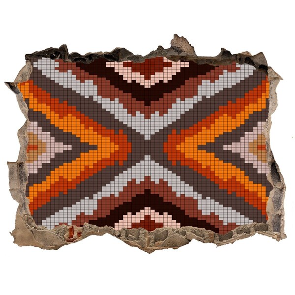 Autocolant 3D gaura cu priveliște Modele de mozaic în culori pământii