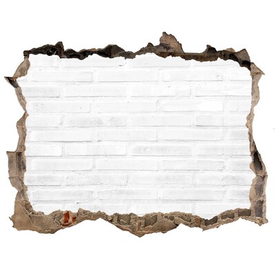 Fototapet 3D gaură în perete Un perete deteriorat cu vedere la cărămizi