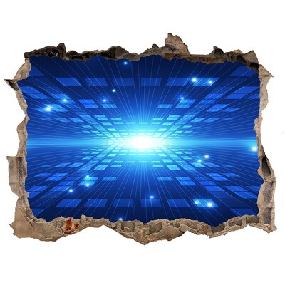 Autocolant autoadeziv gaură Spațiul digital din spatele peretelui
