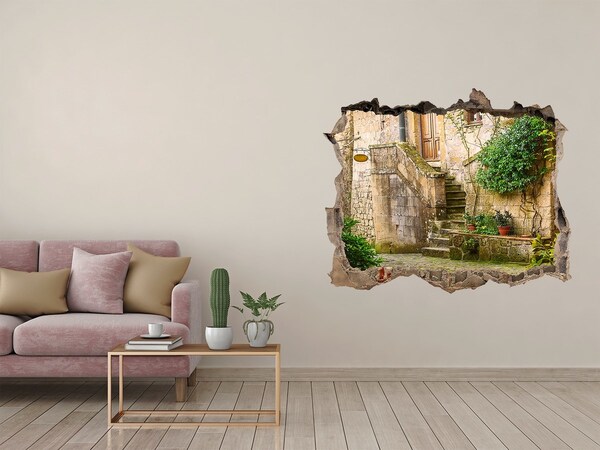 Autocolant autoadeziv gaură Scări fermecătoare într-un oraș antic