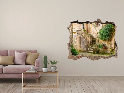 Autocolant autoadeziv gaură Scări fermecătoare într-un oraș antic