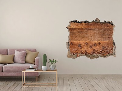 Autocolant un zid spart cu priveliște Perete de cafea ruinat