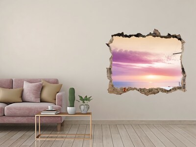 Autocolant 3D gaura cu priveliște Vedere a insulei grecești