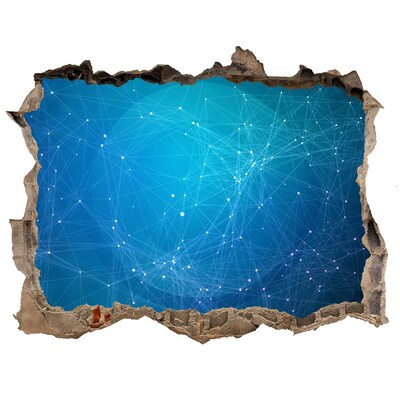 Autocolant autoadeziv gaură Portal cosmic în perete