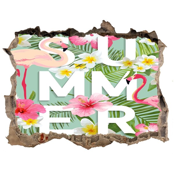 Autocolant 3D gaura cu priveliște Vise de vară