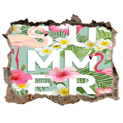 Autocolant 3D gaura cu priveliște Vise de vară