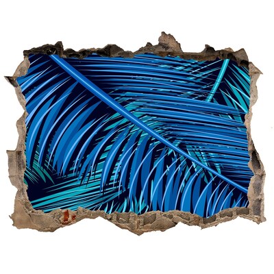 Fototapet un zid spart cu priveliște Oază tropicală cu palmieri