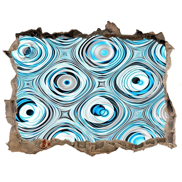 Autocolant 3D gaura cu priveliște Vârtejuri de apă în beton