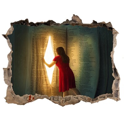 Fototapet 3D gaură în perete O gaură în realitate