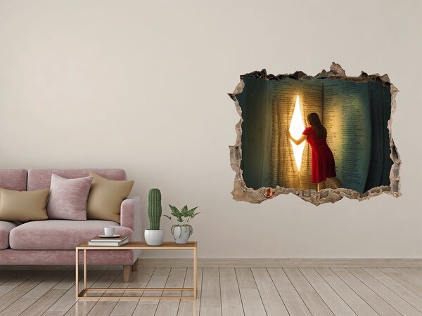 Fototapet 3D gaură în perete O gaură în realitate