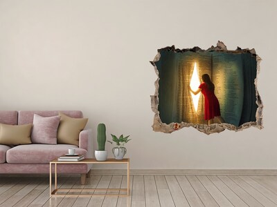 Fototapet 3D gaură în perete O gaură în realitate