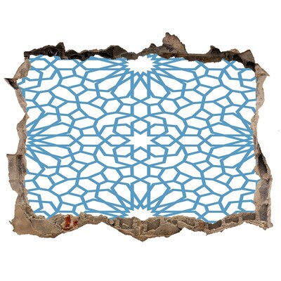 Autocolant de perete gaură 3D Model mozaic într-o gaură din perete