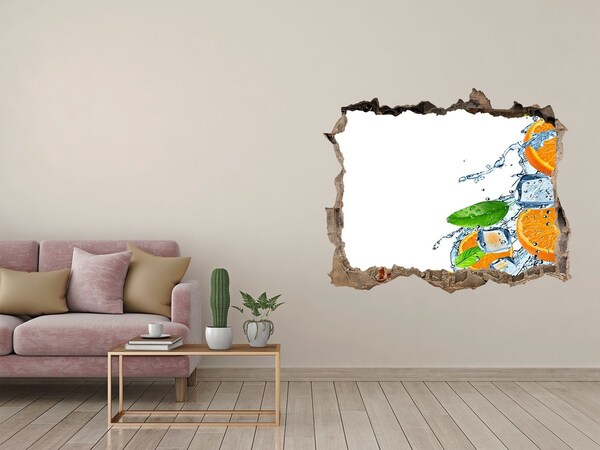 Autocolant un zid spart cu priveliște Cocktail răcoritor de citrice