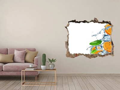 Autocolant un zid spart cu priveliște Cocktail răcoritor de citrice