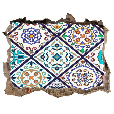 Autocolant gaură 3D Model colorat pe plăci