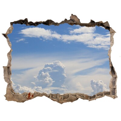 Fototapet 3D gaură în perete Nori pe cer