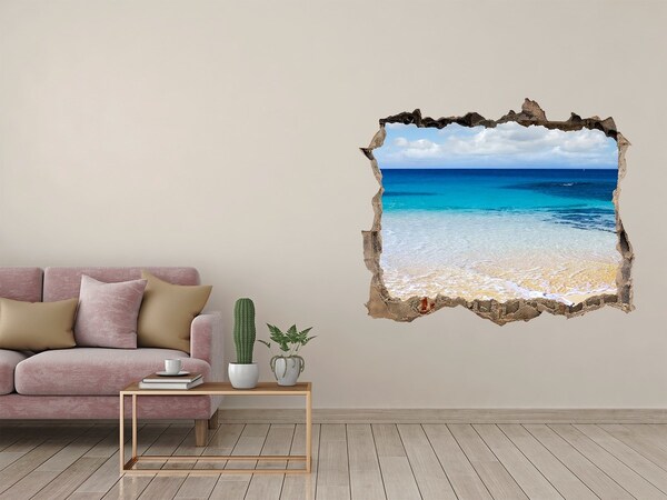 Fototapet 3D gaură în perete Mare calmă