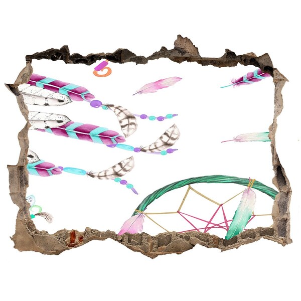 Autocolant 3D gaura cu priveliște Vise și fantezii