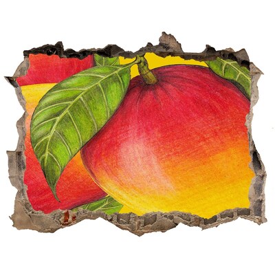Autocolant un zid spart cu priveliște Mango